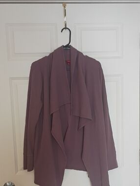 Merona Dusty Mauve Waffle Knit Open Cardigan